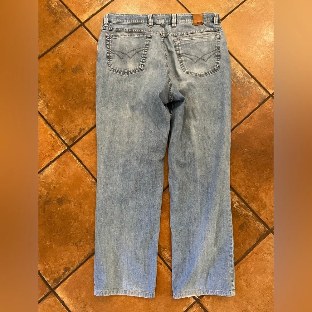 Hiltl ZE 500 Love Worn Organic Distressed 5-Pocket Denim Jean‎ Size 36 $195